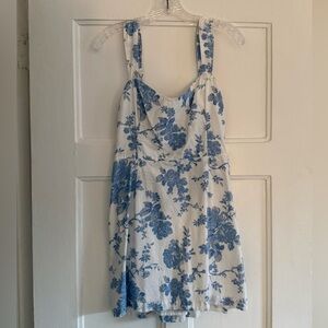 Abercrombie & Fitch Blue and White Floral Mini Dress